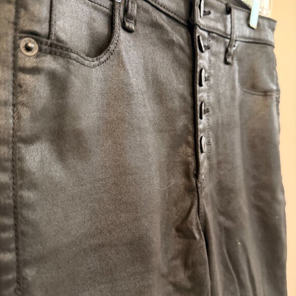 Abercrombie & Fitch High Rise Super Skinny Ankle Jeans Black 29 / 8R - Picture 2 of 9